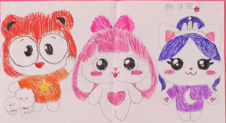 美丽,小伶很可爱summer超炫酷我给林伶可家族做了玫瑰summer的头发涂