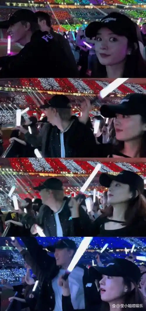 赵丽颖和谢娜手挽手去给张杰演唱会捧场,齐齐化身小迷妹_实力_二弟