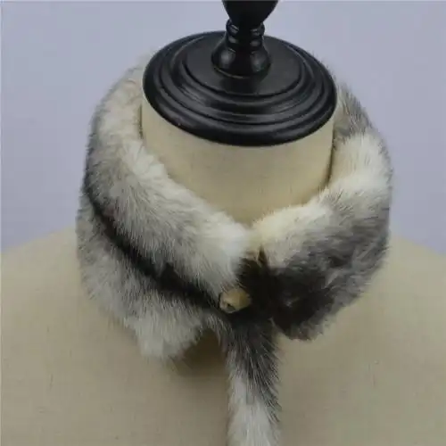 热销貂皮围脖男_冬季貂皮围巾男女款围脖围巾披肩冬季 整只水貂皮围巾