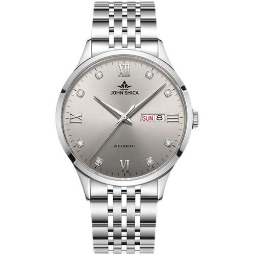 johnchica尊尼世家博雅男士全自动机械表防水蒗琴2024款瑞士手表 灰面