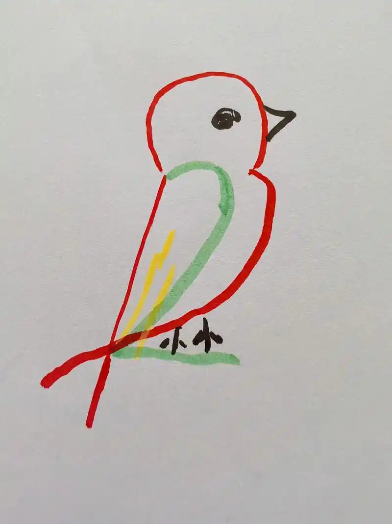 数字123画小鸟,一看就会,快点赞收藏学起来吧#简笔画 #简