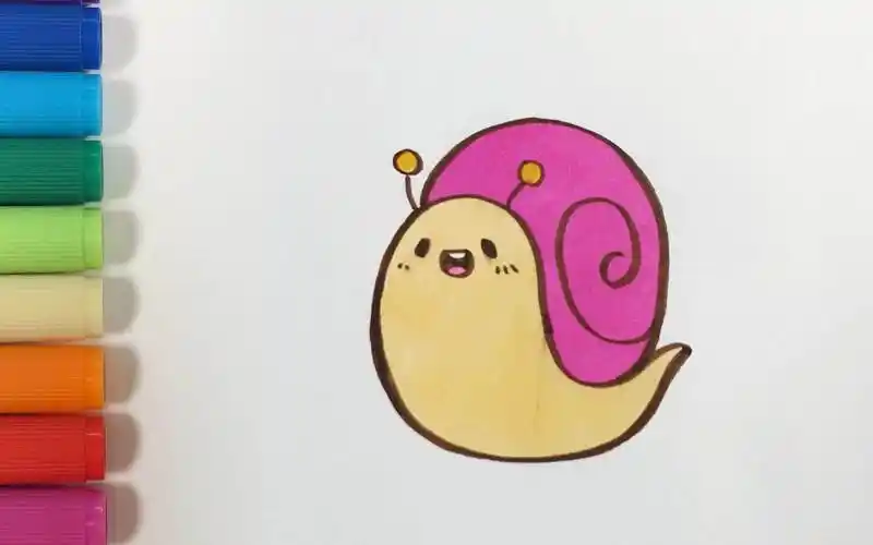 蜗牛图片简笔画 蜗牛图片简笔画涂色