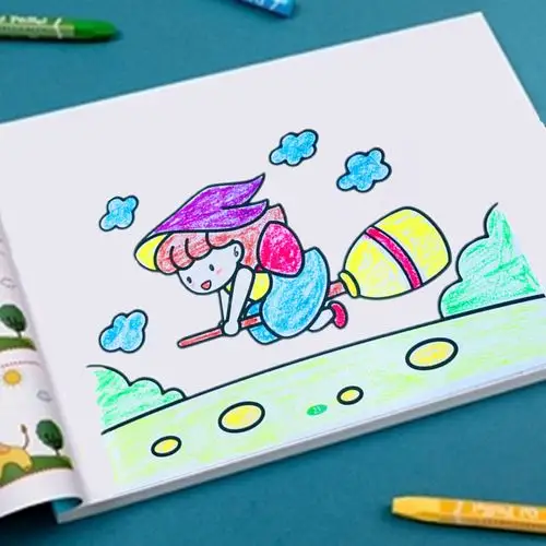 幼儿童涂色本画画书 宝宝启蒙涂鸦填色本图画册绘画书2-3-4-5-6岁