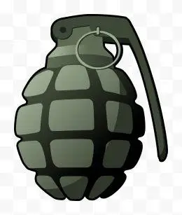 免抠元素 卡通手绘 矢量手雷相关免抠元素推荐 下载收藏 手榴弹 640*