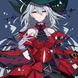 红蒂蒂|mutsu_aya的浊心斯卡蒂插画图片