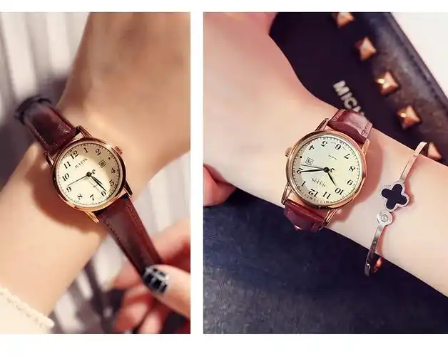 聚利时石英女表皮带韩版时尚时装女表防水女士手表女表
