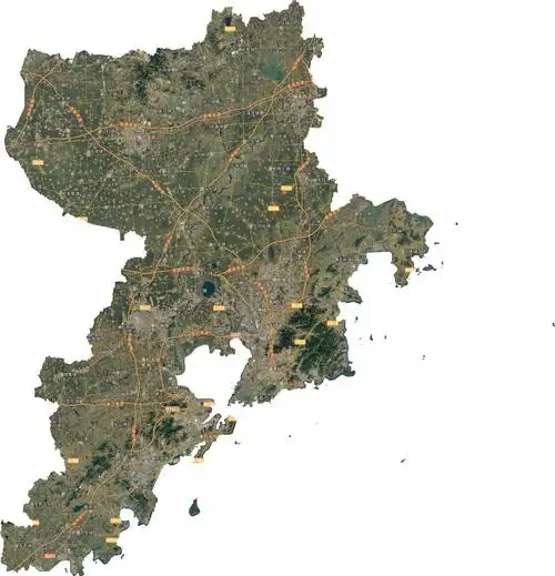 山东省青岛市谷歌高清卫星地图下载