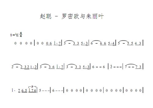 赵聪 罗密欧与朱丽叶 伴奏 琵琶演出伴奏 另售琵琶与钢琴合奏谱yf