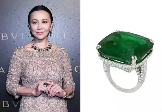 大姐大刘嘉玲遇上翡翠首饰,尽显霸气,气势逼人!