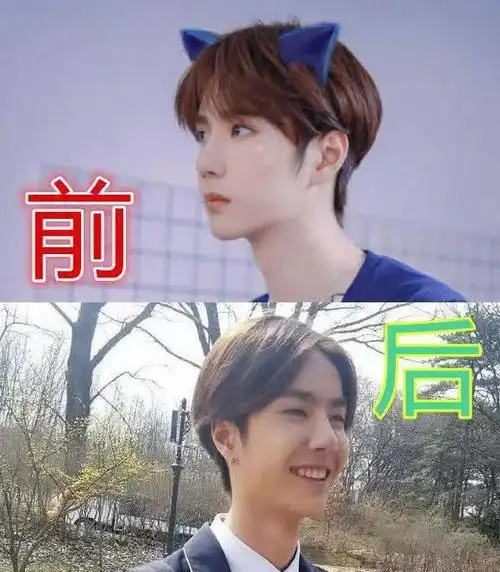 卸妆前vs卸妆后,王一博奶萌,许凯阳光,看到肖战:是心动啊