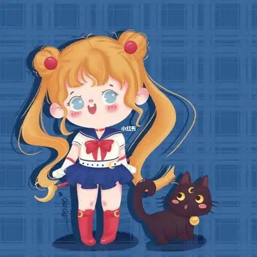 q版人物美少女战士临摹分享