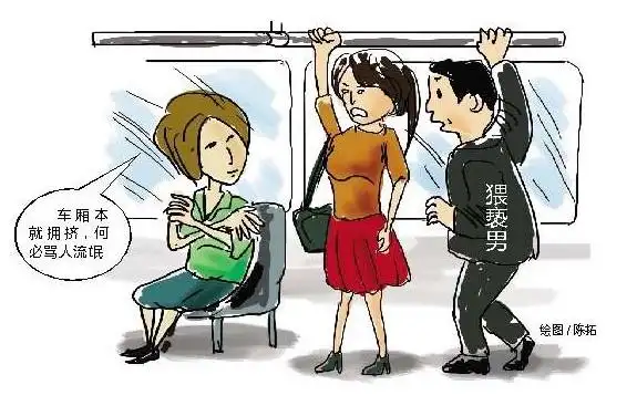 女子地铁内被猥亵 指斥流氓却遭乘客非议(图)