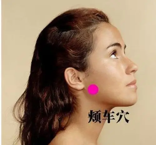 艾灸颊车穴调理牙痛,面瘫,腮腺炎以及美容养颜瘦脸