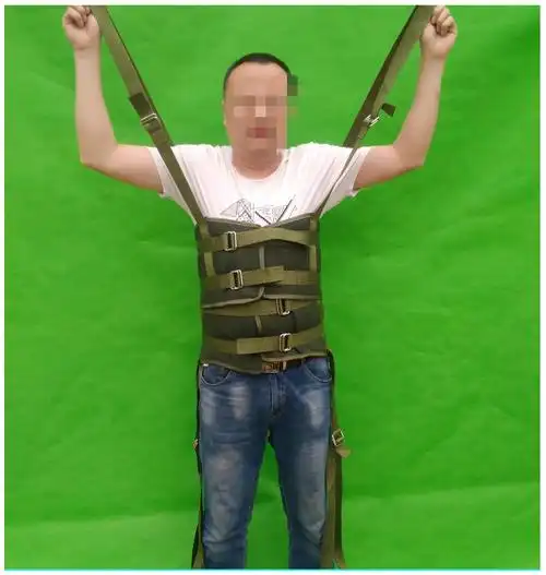 加宽腰椎牵引架家用护腰带盆骨拉伸器腰部关节突出吊带帆布牵引带1个