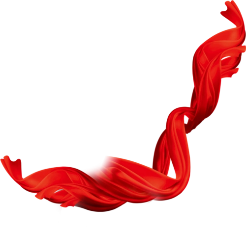 红色丝带素材红丝绸彩带素材红绸带矢量图简约大气红色飘带红色丝带