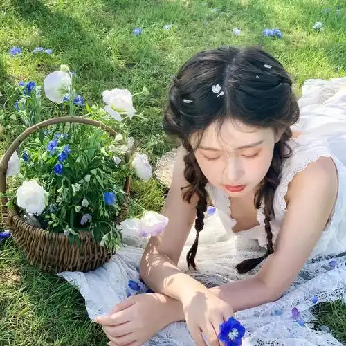 wechat小清新气质春天女生头像