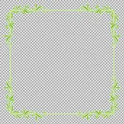 抽象花纹边框免抠png透明图层素材代金卷图片七彩彩虹背景素材透明