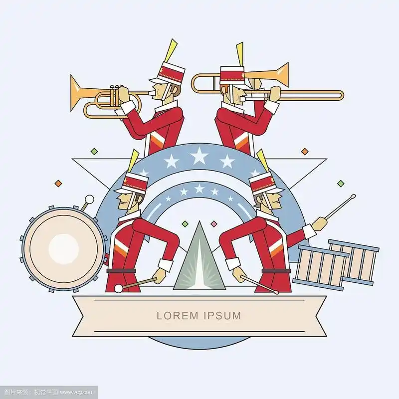 军乐队线条风格