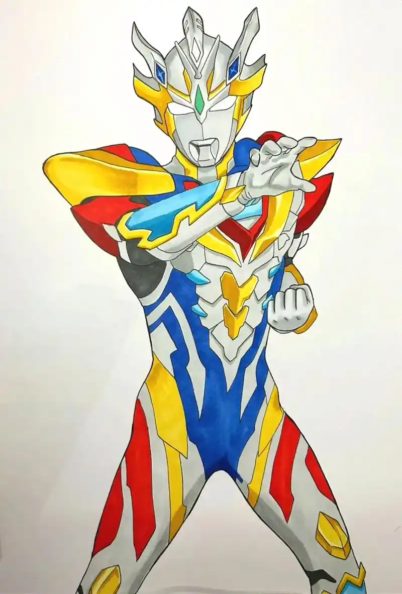 创作灵感 泽塔奥特曼天爪形态简笔画#奥特曼 - 抖音