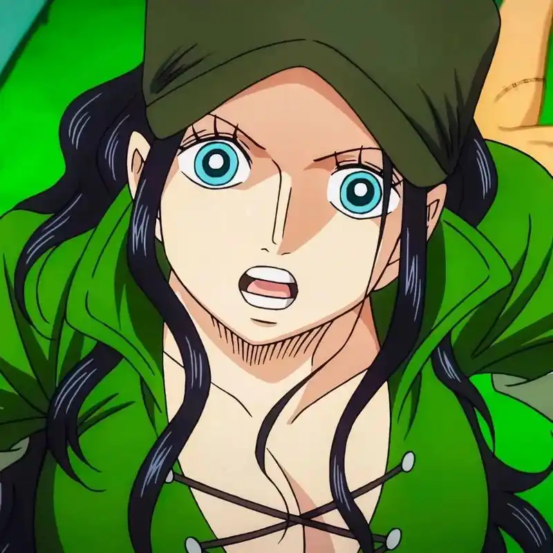 罗宾酱 这套绿色的衣服真的太爱了