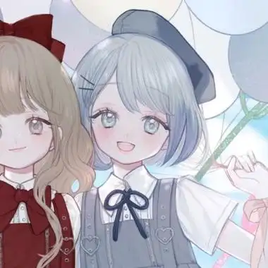 高清可爱到爆的卡通闺蜜头像图片