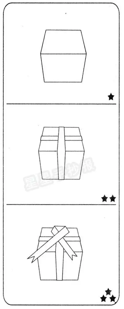 礼物盒子简笔画图片_礼物盒怎么画_礼物的简笔画_礼物盒卡通