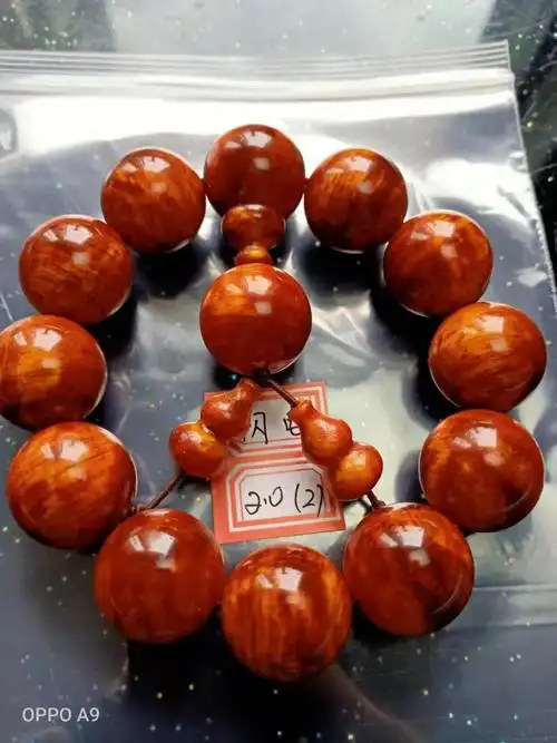 あ溯悠$琥珀木手串北沉香琥珀木男女手串珠串东北红松明子原料高油全