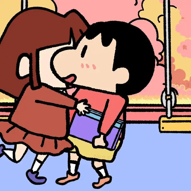 蜡笔小新 #情侣头像  - 抖音