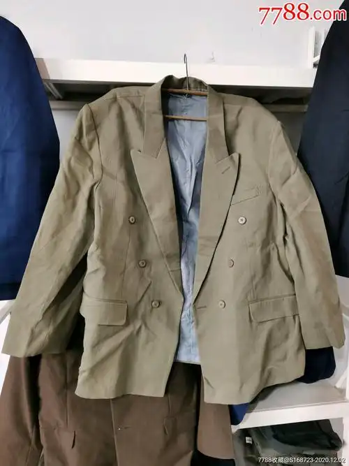 八十年代怀旧收藏库存全新单件西装