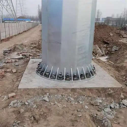 厂家承接15米电线杆钢桩基础打桩转角钢杆价格钢结构电杆