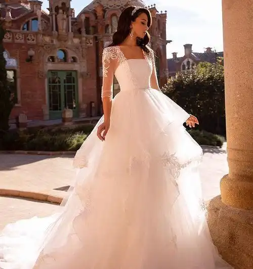 tinavalerdi童话中的高定婚纱礼服唯美梦幻仙女裙摆