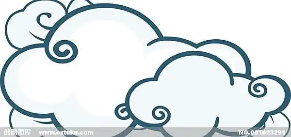 卡通筋斗云简笔画