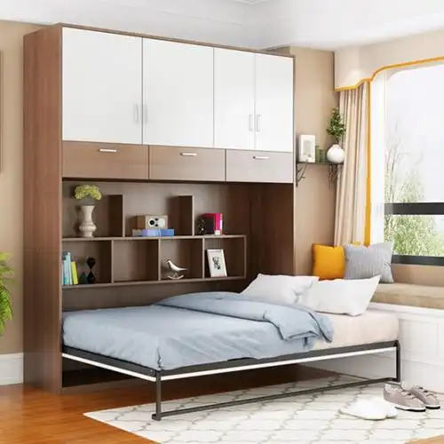 多功能下翻旋转五金配件墨菲隐形衣柜一体折叠壁床折叠床