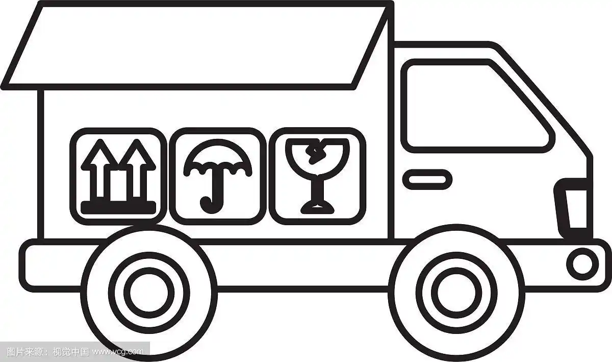 卡车运输车辆图标