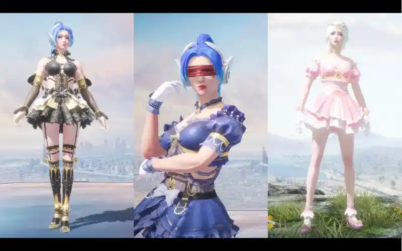 和平精英新军需暗夜鎏金三款衣服,哪款更好看?