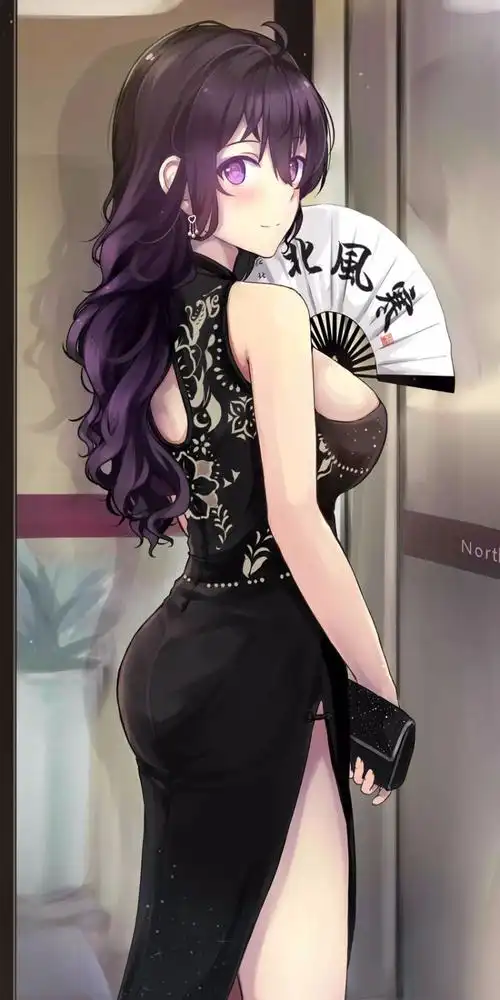 求动漫或水粉的民国旗袍风图片,要那种有意境的