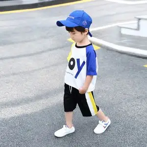 儿童衣服男夏4-5岁宝宝套装图片