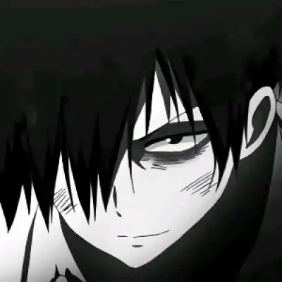 二次元丧系男头/黑白/_卡通动漫头像_我要个性网