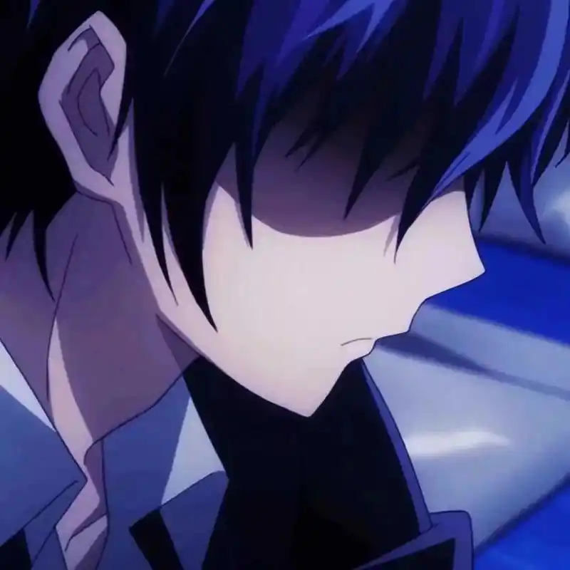 抑郁男动漫头像.