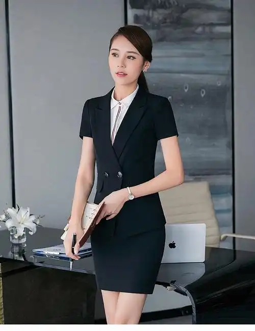 慕淘 职业装套装女2020春夏季新款修身气质时尚商务白领工作制服条纹