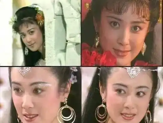 傅艺伟和金巧巧年轻时颜值巅峰对比,从她俩的古装扮相看一目了然