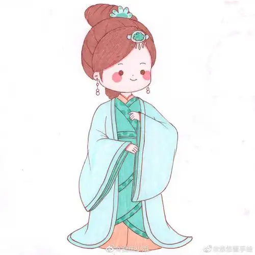 萌萌哒古风小姑凉简笔画第三弹.@悠悠酱手绘