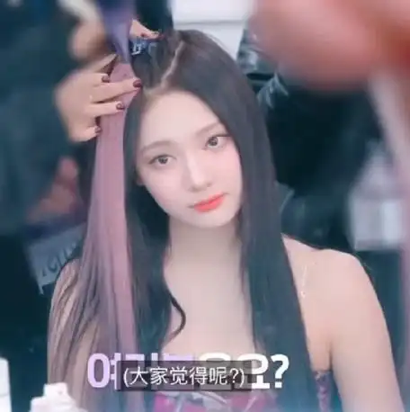 宁宁:直发好看?还是卷发好看? 【好粉嫩的小桃子】