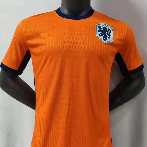 2425荷兰主客场球衣范戴克德容短袖球员版弹性修身透气足球服