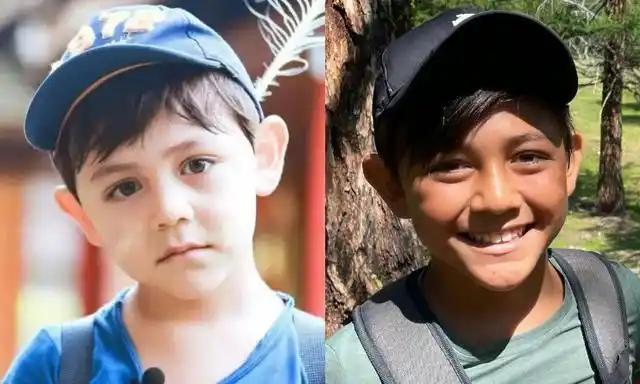 刘烨儿子近照曝光皮肤晒黑后气质变化大网友调侃从王子变小伙