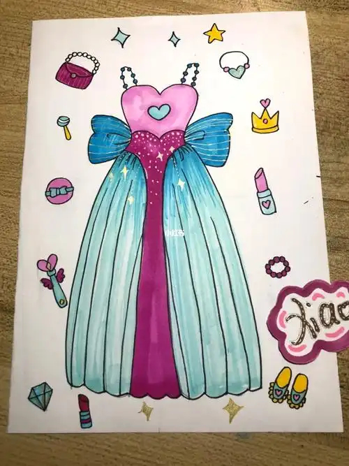 裙子简笔画少儿美术