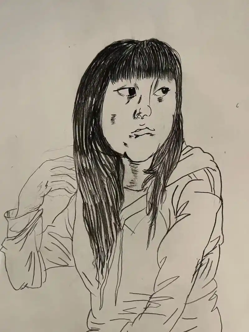 恒同学动漫转素描假期随笔#画画的恒同学 #速写人物 #应试教 - 抖音