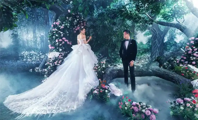 满足新娘所有期待 西安超唯美迷幻森林婚纱照
