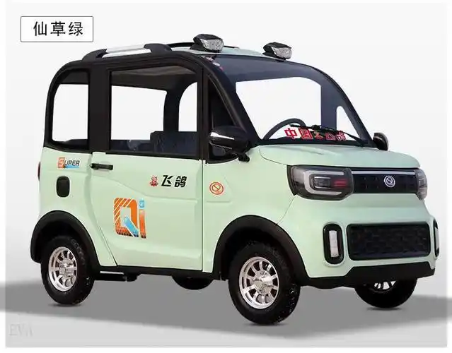 【京选品质】老头乐电动车四轮大空间 飞鸽四轮电动车家用汽车全封闭