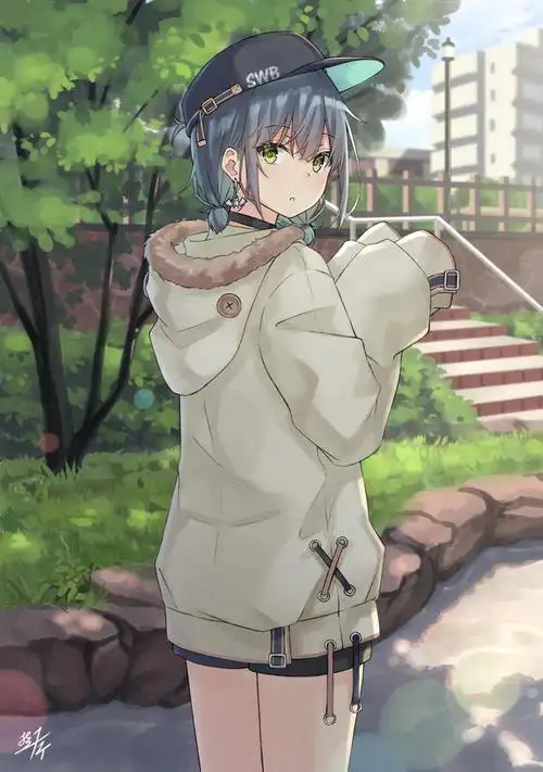 武装风衣原创女孩子